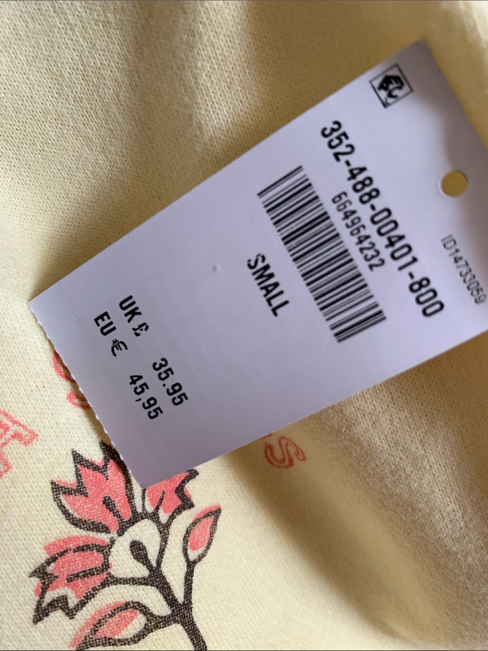 Hollister Pale Yellow V‑Neck Hooded Pullover Solana Springs Music Festival - Picture 6 of 6